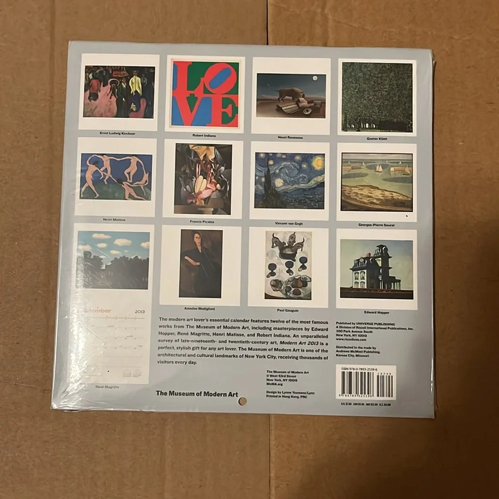 ORIGINAL 2013 The Museum of Modern Art Calendar NEW